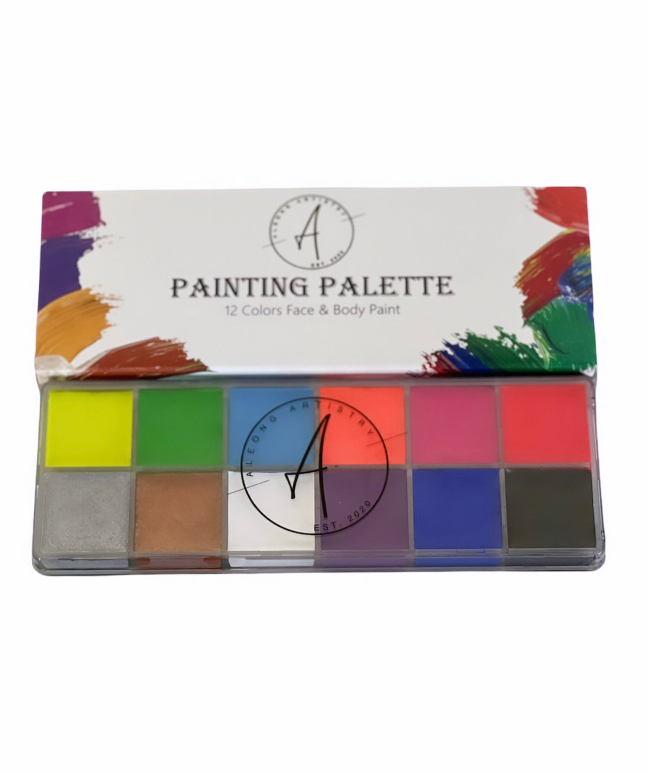 Aleong Artistry: 12 color Face/Body Paint Kit 🎨 FLOURESCENT